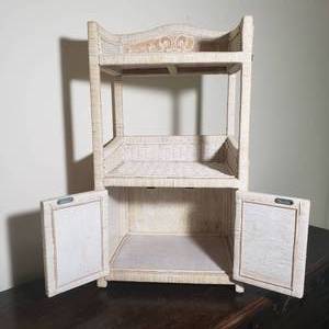 lot 51 image: Warm Wicker Linen Cabinet