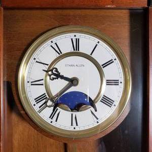 lot 56 image: Ethan Allen Pendulum Wall Clock