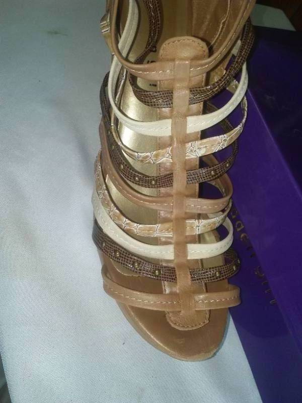 Strap High Heal Shoes, Like New Condition.