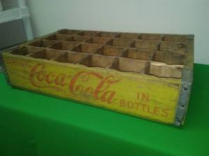 Yellow Vintage Coca-Cola Coke Crate (24)