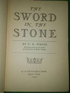 Sword in the Stone T.H. White 1939 first edition