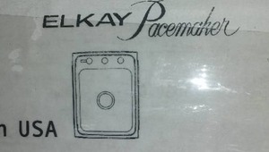 Elkay Pacemaker Stainless steel single sink.