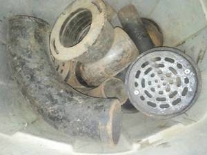 Cast floor drains, pipe and more.