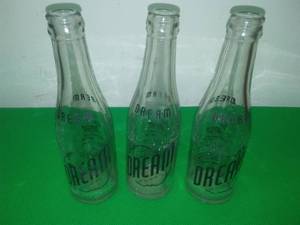 3 Dream Beverage Bottles - Rare.