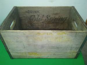 Cold Spring Beer Wood Crate case.