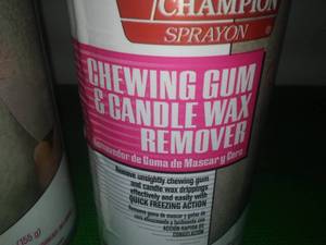 Chewing Gum & Candle Wax Remover (2) 5.5 ounce Spray cans