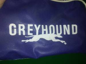 Rare Vintage Greyhound zipper bag - Great Condition.