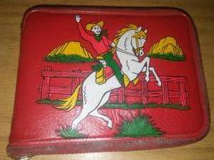Rare Cowboy Western zipper wallet.