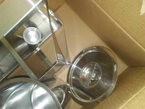 NSF Bulk Syrup Dispenser, stainless steel, New in Box.