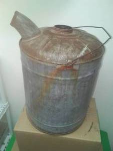Generic 5 gallon Vintage metal Fuel Can.