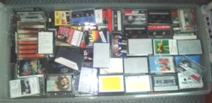 Large Tote of Cassette Tapes.