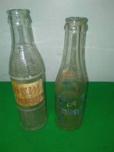 NEHI & Whistle beverage bottles. Rare