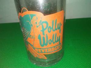 Polly Wolly beverage bottle - RARE- Duluth MN