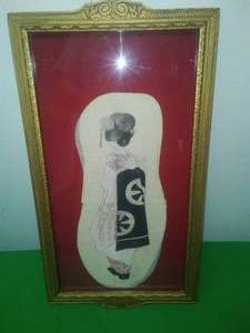 Vintage Art Oriental, Asian of Women. (19.5 x 10.5)