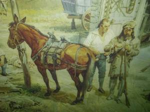 Trade from the Monongahela, Gayle Hoskins 1948 Beck Gravoure Printing