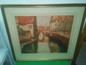 Original etching- �In Flanders� By Van Senton