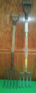 (2) Garden Forks