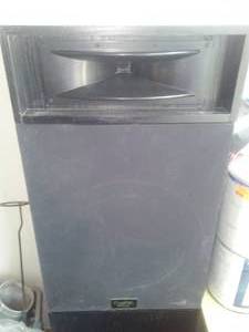 Digital Audio Home Speakers-2  (27.5 x 16 W x 14 D) Black cabinets.