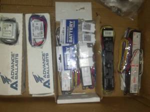 (8) New ballast- variety and rechargeable batteries