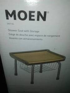 Moen Shower seat with storage