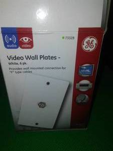 (6) Wall plates for internet coaxial cable.