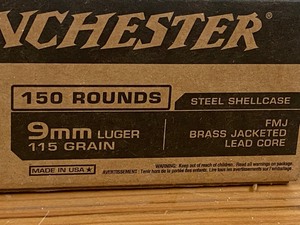 (1) Range-Box Winchester USA-Forged 9mm-Luger
