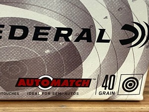 (1) Box Federal .22LR AutoMatch