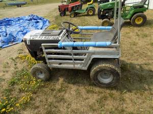lot 6 image: Sears LT 11 Demo Derby Lawn Mower