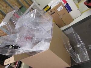 Large box of magazine holders disc ...
