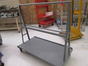 5 foot wide rack on wheels...