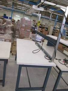 Lighted work table with power6 foot...