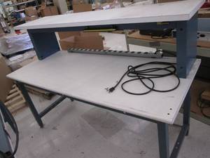6 foot work table with power strip...