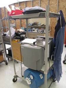 SCA 1200 parts washer on rolling ca...