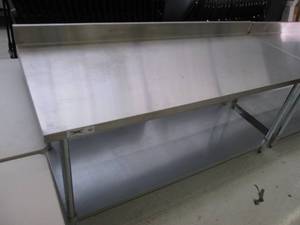 6 footage inchstainless steel table...