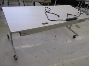 72 x 30 inch work table on wheels w...