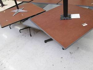4 Cafeteria tables...
