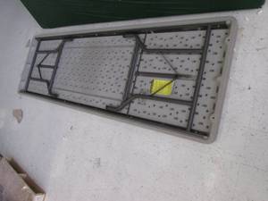 8 foot plastic folding table...
