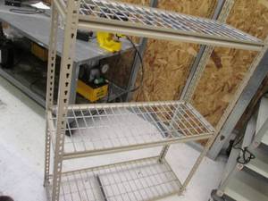 Metal shelf 42 x 16 inch 5 foot tal...