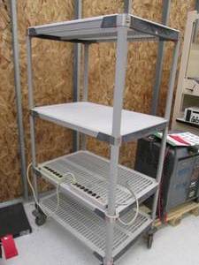 Sturdy shelf on wheels 35 x 24 inch...