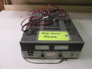 Gate drive tester Kepco power suppl...