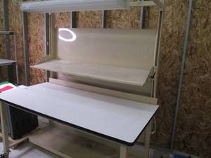 Lighted work table 3 x 7 foot...