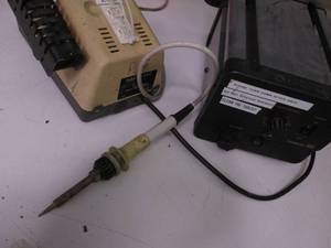 Commercial soldering gun...