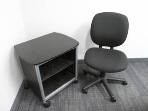 20 x 26 inch cart with office chair...