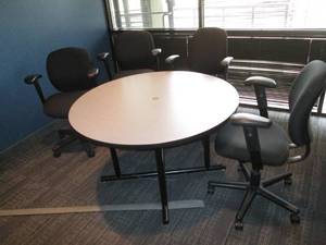 4 Foot round table with 4 chairs...