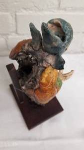 lot 31 image: Figural Taiwanese Roof Tile