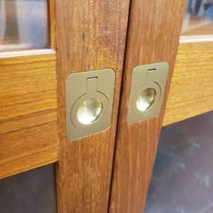 lot 8 image: Vintage MCM 1970s Karl Andersson Teak Glass Front Cabinet