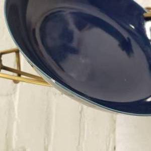 lot 33 image: Antique Chinese Monochrome Blue Porcelain Dish