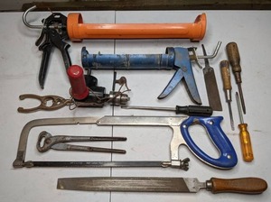 lot 61 image: Milescraft 1390 Drill90 Right Angle Adapter For 38 & Mixed Lot of Tools