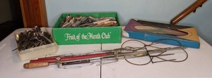 lot 466 image: Mixed Lot of silverware & BBQRotisserie Tools