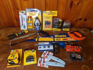 lot 421 image: Lot of (14) New Tools and Saw Tool Shop, Irwin, Empire, MaxCraft, Black and Decker, Etc.